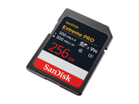 Sandisk Extreme Pro - Flash-Minneskort - 256 Gb - Video Class V90 / Uhs-Ii U3 / Class10 - Sdxc Uhs-Ii