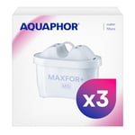 AQUAPHOR Maxfor+ Mg Lot de 3 cartouches filtrantes compatibles avec Aquaphor Maxfor+ et Brita Maxtra+, réduit le calcaire, le chlore, les impuretés, le magnésium essentiel