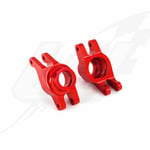 FR- Traxxas Portamozzi Posteriori Maxx Alluminio Rosso (2) - 8952R