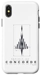 Coque pour iPhone X/XS Spirit Of Concorde Avion Dimensions Art