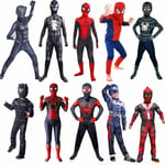 Spiderman Body Superhero Cosplay Clothes Men Boys Kids Party Suit Fancy Jumpsuit