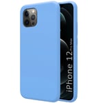 Coque Silicone Liquide Ultra Douce pour IPHONE 12 Pro Max (6.7) Couleur Bleu