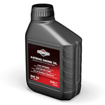 Briggs & Stratton Huile moteur pour tondeuse à gazon 4 temps Briggs and Stratton 100004E SAE30, Noir, 0.5 Litre