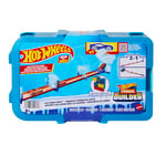 Hot Wheels Glace Track Builder Coffret de construction avec 1 voiture Hot Wheels et 10 éléments de piste, boîte de rangement modulable et empilable, HKX40