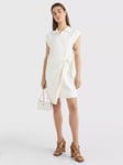 Tommy Hilfiger Linen Blend Wrap Dress, Ecru