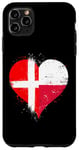 iPhone 11 Pro Max Half Polish Half Danish A Cool Heart Flag for Poland Denmark Case