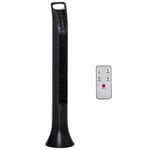 HOMCOM LED 36 Inch Tower Fan 70° Oscillation 3 Speed Remote Controller, Black