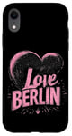 Coque pour iPhone XR Coeur rose I Love Berlin