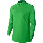 Nike Women Academy 18 Drill Top - Light Green Spark/Pine Green/White, Small