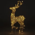 105cm Standing Stag Reindeer Light Up LED Lights Garden Lawn Gold Christmas Xmas