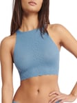 Sloggi Womens ZERO Feel Bliss Crop Top - Blue material_polyamide - Size Large