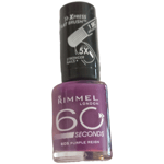 Rimmel 60 Seconds Nail Polish 605 Purple Reign