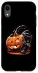 iPhone XR Black Cat Halloween Costume Pumpkin For Women Case