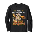 I'm Not Procrastinating I'm Doing Side Quest Dragon RPG Game Long Sleeve T-Shirt