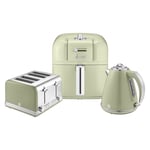 Swan Retro Triple Pack - 1.5L Jug Kettle & 4 Slice Toaster & 6L Air Fryer Green