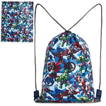 Marvel Children's Small Backpack with Drawstring for Sports, School, Swimming Pool