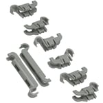 Lower Basket Clip Insert Clips Kit for BOSCH NEFF SIEMENS Dishwasher Grey