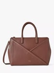 Mulberry M Zipped Micro Classic Grain Leather Top Handle Tote Bag