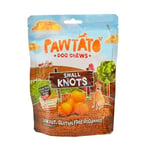 Pawtato Vegan dog chews Small Knots. Natural rawhide alternative dog treat. Low fat, plant based, hypoallergenic, sweet potato chews, 150g