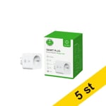 WOOX R6113 Smart Plug med energimätare | max. 3680W | vit | 5st