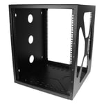 StarTech 12U Wall Mount Rack - Sideways Wall Mount IT Equipment Rack - Open Frame Wall Mount Data Rack (RK1219SIDEM) - skap - 12U