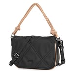 SKPAT - Sac À Main Femme Élégant, Sac Bandoulière Femme Cuir, Sac Femme Tendance, Sac À Main Femme Chic, Sac A Main Femmes Bandoulieres, Noir-Taupe