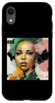 Coque pour iPhone XR Reine noire afro-américaine mélanine éduquée sœur forte