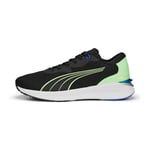 PUMA Men's Electrify Nitro 2 Road Running Shoe, Black-Fizzy Lime, 7 UK