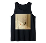 Golden Tranquility Blossoming Cherry Tree and Sunlit Waves Tank Top