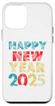 Coque pour iPhone 12 mini Happy New Year 2025 Vintage Retro Kids Men Women Family