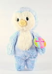 AURORA SMITTIES cuddly blue PENGUIN 11" plush soft toy newborn baby - NEW!