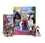 BARBIE - MY BUSY BOOKS WITH 10 FIGURINES & A PLAYMAT, CAKE TOPPERS, STORYBOOK