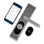 LOQED Serrure de porte intelligente - Serrure électronique de porte d'entrée - Cryptage 256 bits - Smart Lock - Serrure de porte électrique avec ouverture par pression des doigts + application