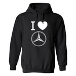 Mercedes-Benz - Hoodie / Tröja - DAM Svart - S