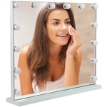 Dazhom - Miroir de Maquillage Miroir de Courtoisie Éclairage Ajustable Lumières Miroir Lumineux 62×52cm