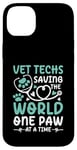 Coque pour iPhone 14 Plus Vet Techs Saving The World One Paw At A Time