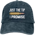 MiniMini Just The Tip I Promise Sandwich Cap Denim Hats Baseball Cap