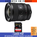 Sony FE 20mm f/1.8 G + 1 SanDisk 32GB Extreme PRO UHS-II SDXC 300 MB/s + Guide PDF ""20 TECHNIQUES POUR RÉUSSIR VOS PHOTOS