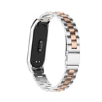 Rem för Mi Band 6 Xiaomi Mi Band 7 6 5 Rem Kompatibelt Armband Armband Mi Band 5 4 3 Tillbehör Silver rose gold For Mi band 6