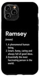 Coque pour iPhone 11 Pro Ramsey Définition du nom Dictionnaire amusant