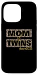 Coque pour iPhone 14 Pro Max Idée cadeau maman jumeaux 2025 naissance maman jumelle