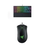 Razer Ornata V3 Tenkeyless + DeathAdder Essential (2021) Bundle – Clavier Gamer Compact à Bas Profil Clavier AZERTY | Noir +DeathAdder Essential (2021) Souris Gaming Filaire Capteur de 6400 DPI