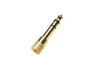 Audio Adapter, 6.35 Mm 3-Pin/M To 3.5 Mm 3-Pin/F, Zinc