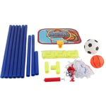 Indoor Outdoor Mini Basketball Soccer System Backboard Football Guard Balls BS