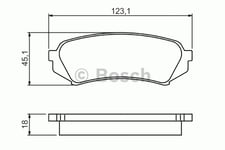 Bromsbelägg Bosch - Toyota - Land cruiser. Lexus - Lx
