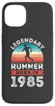 Coque pour iPhone 13 Legendary Runner born 1985 40e anniversaire cadeaux course