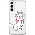 ERT GROUP Coque de téléphone Portable pour Samsung S22 Original et sous Licence Officielle Disney Motif Marie 007 Parfaitement adapté à la Forme du téléphone Portable, partiel imprimé