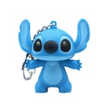 1/2 st Stitch-leksaker Hänge Cartoon Sounding Modell Nyckelring LED Ljus Upp Nyckelring Present Blue