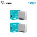 SONOFF MINI Inter/ZBMINI/ZBMINI-L2 Télécommande MINI Commutateur Zigbee/WiFi Smart Switch Control Via Alexa EWelink Google Home - Type MINIR2 2PCS