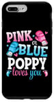 iPhone 7 Plus/8 Plus Pink Or Blue Poppy Loves You Boxing Gender Reveal Party Case